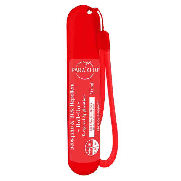 Repelent PARAKITO Roll-on pro extra silnou ochranu Červená