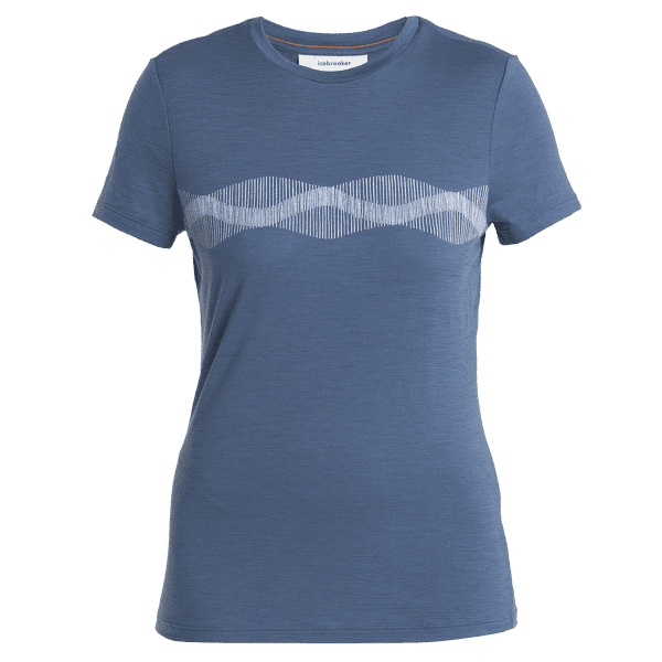Triko krátký rukáv Icebreaker Merino 150 Tech Lite III SS Tee Mountain Lines Women DAWN