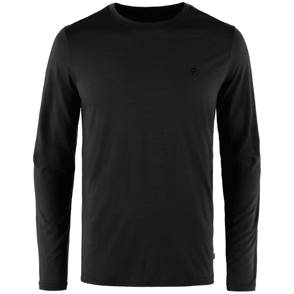 Triko dlouhý rukáv Fjällräven Abisko Wool LS Men Black