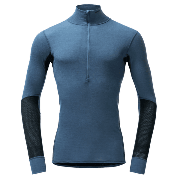 Triko dlouhý rukáv Devold Wool Mesh 190 Zip Neck Man 445B BERRY/INK