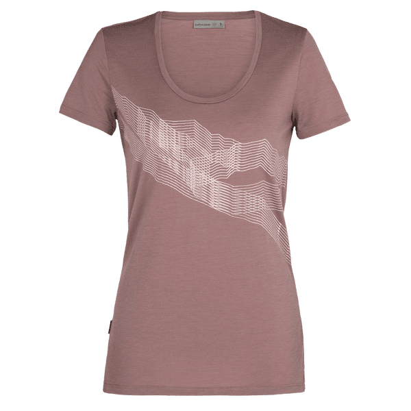Triko krátký rukáv Icebreaker Tech Lite SS Scoop St Anton Women SUEDE