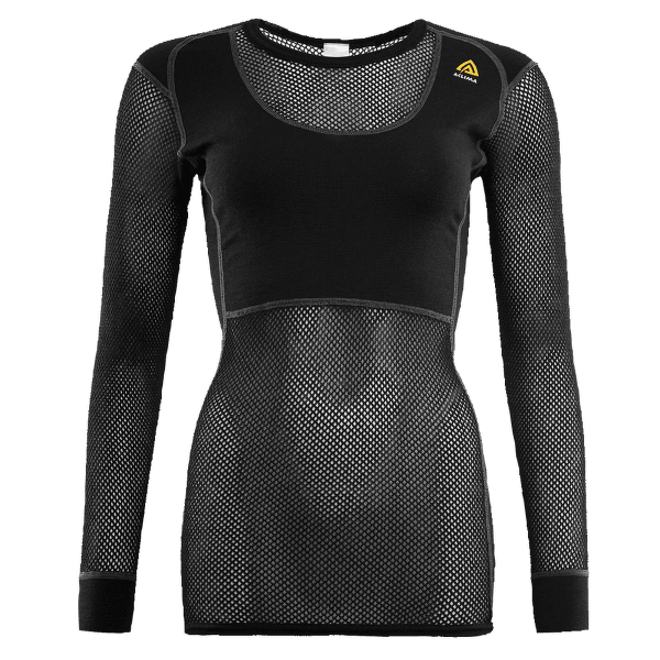 Triko dlouhý rukáv Aclima WoolNet Crew Neckt Women Jet Black