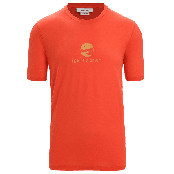 Triko krátký rukáv Icebreaker Tech Lite II SS Tee IB Essential Logo Men VIBRANT EARTH