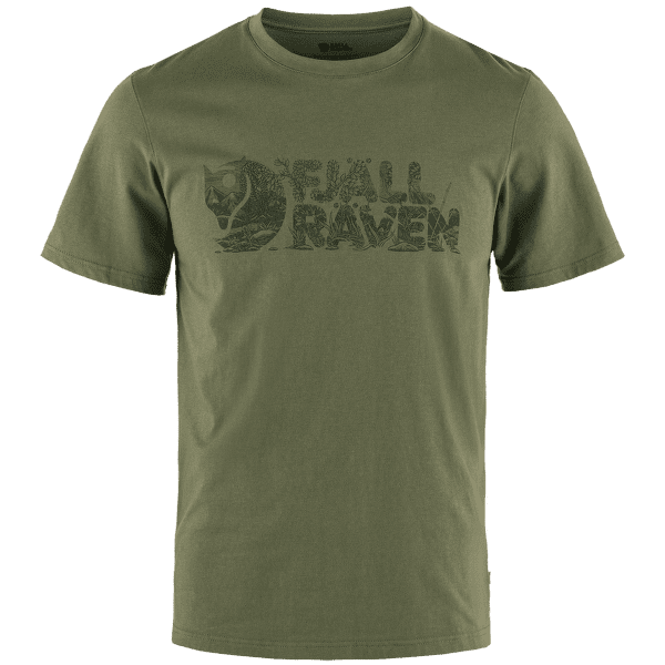 Triko krátký rukáv Fjällräven Lush Logo T-Shirt Men Laurel Green
