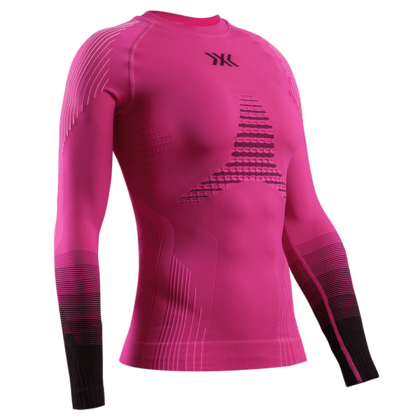 Triko dlouhý rukáv X-Bionic INVENT GRAPHICS SHIRT LS Women FLUO PINK/X WHITE