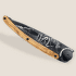 Nůž Deejo Tattoo Black 37g, Olive Wood, Aquarius