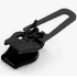 Jezdec ZlideON Repair slider for metal zipper Black