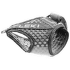 Poutko Leki Shark Frame Strap Mesh S/L gray-dark anthracite