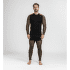 Triko dlouhý rukáv Aclima WoolNet Hiking Crew Neck shirt Men Jet Black/Tarmac/Gold Flame