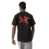 Triko krátký rukáv Arcteryx Kragg SL Cotton Blurred Bird SS Men Black/Dynasty