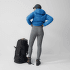 Legíny Fjällräven Abisko Värm Trekking Tights Women Black-Iron Grey