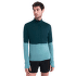 Mikina Icebreaker Merino 200 Realfleece™ Descender LS Half Zip Men BLACK/GRAPHITE/CB