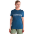 Triko krátký rukáv Icebreaker Merino 150 Tech Lite III SS Tee Mountain Lines Women DAWN
