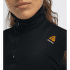 Triko dlouhý rukáv Aclima WoolNet Polo W/Zip Women Jet Black