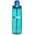 Straw bottle Blue Aqua, w. Dark Blue Cap