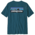 Triko krátký rukáv Patagonia P-6 Logo Responsibili Tee Men Glacial Blue