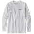Triko dlouhý rukáv Patagonia P-6 Logo Responsibili-Tee LS Men White
