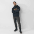 Mikina Fjällräven Fjällräven Logo Hoodie Men Dark Navy