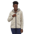 Mikina Patagonia Retro Pile Hoody Women Natural w/Ellwood Green