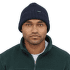 Čepice Patagonia Fishermans Rolled Beanie Contrast Stripe: Black