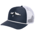 Flat Bill Trucker Hat Charcoal-White Mountainscape