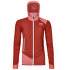 SWISSWOOL COL BECCHEI HYBRID JACKET WOMEN 23501 sunset orange