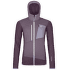 FLEECE GRID HOODY WOMEN 39201 dark wild berry