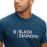 Triko krátký rukáv Black Diamond Mini Stacked SS Tee Men Nickel Heather