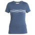 Triko krátký rukáv Icebreaker Merino 150 Tech Lite III SS Tee Mountain Lines Women DAWN