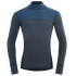 Lauparen Merino 190 Zip Neck Men 422A FLOOD/NIGHT/INK