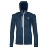 FLEECE GRID HOODY WOMEN 54201 deep ocean