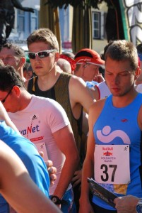 Pavel Brýdl na&nbsp;startu závodu Dolomitenmann 2014