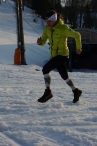 Anna Straková při testování běžeckých bot Crossover GTX La Sportiva