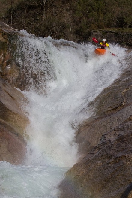 Galície - Slajd na Rio Louredo