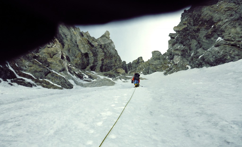 Marek Holeček při výstupu na Gasherbrum I.