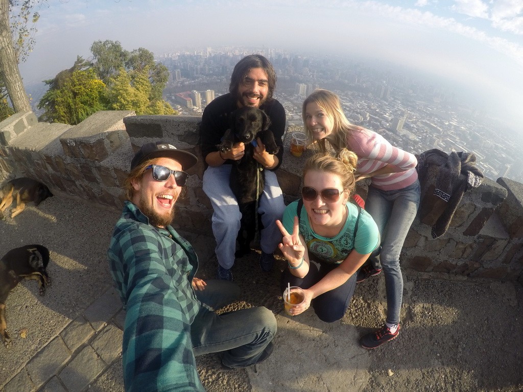 Návštěva Felího v hlavním městě Santiagu de Chile