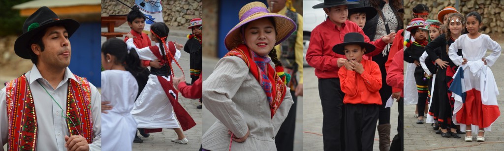 Folklórní vystoupení chilských školáků