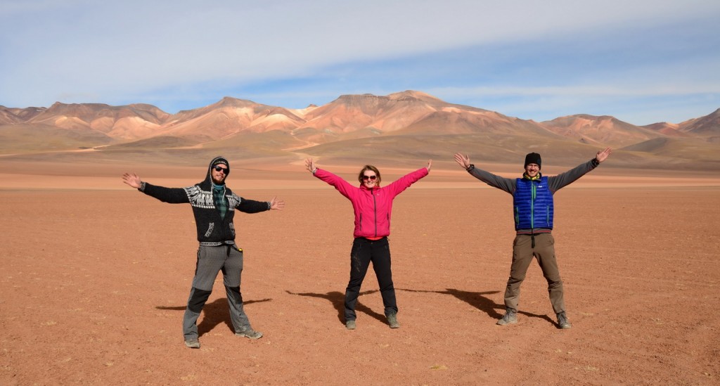 Překonávání bolivijské náhorní plošiny Altiplano